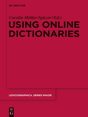 cover image of Using Online Dictionaries